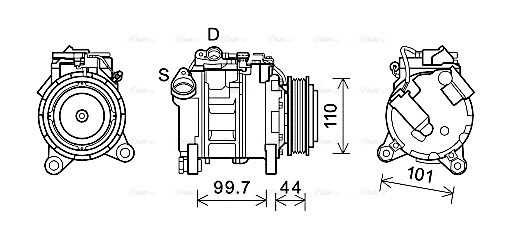 Compressor, air conditioning (BWAK493)