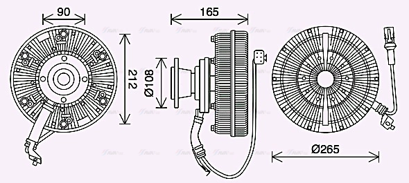 Clutch, radiator fan (MNC094)