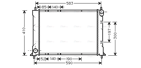 Radiator, engine cooling (AU2149)