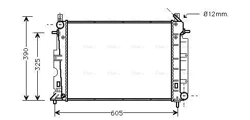 Radiator, engine cooling (SB2026)