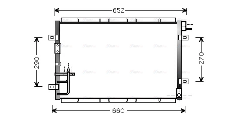 Condenser, air conditioning (KA5030)