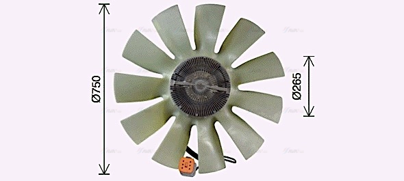 Clutch, radiator fan (SCF058)