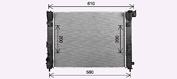 Radiator, engine cooling (DN2481)
