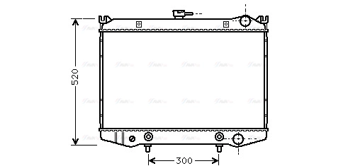 Radiator, engine cooling (DN2076)