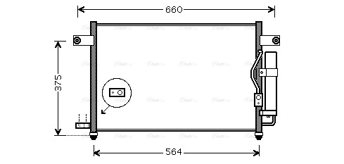 Condenser, air conditioning (DW5049D)