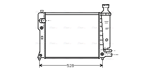 Radiator, engine cooling (PEA2092)