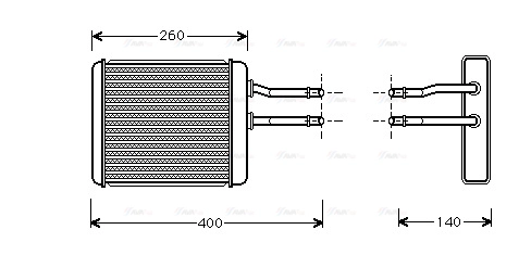 Heat Exchanger, interior heating (AL6072)
