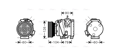 Compressor, air conditioning (TOK449)