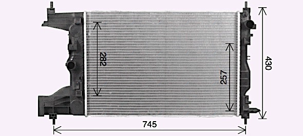 Radiator, engine cooling (CT2072)