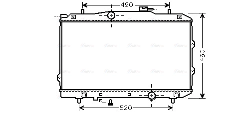 Radiator, engine cooling (KA2119)