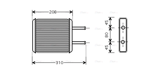 Heat Exchanger, interior heating (KA6043)