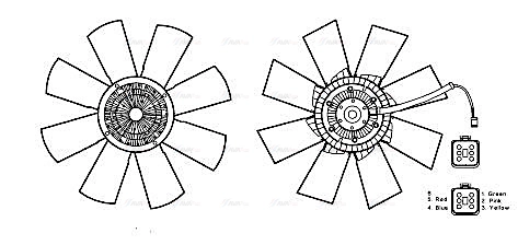 Fan, engine cooling (SCF042)