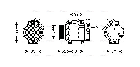 Compressor, air conditioning (VOAK188)