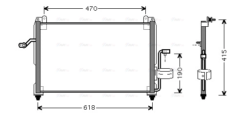 Condenser, air conditioning (DW5045)