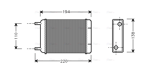 Heat Exchanger, interior heating (AU6049)