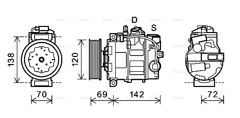 Compressor, air conditioning (VNK321)