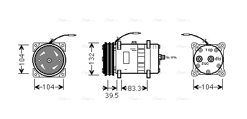 Compressor, air conditioning (UVAK040)