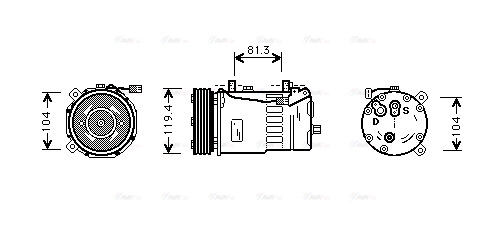 Compressor, air conditioning (FDAK321)