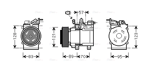 Compressor, air conditioning (KAK205)