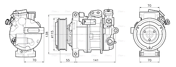 Compressor, air conditioning (MSAK786)