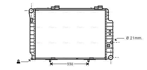 Radiator, engine cooling (MS2235)