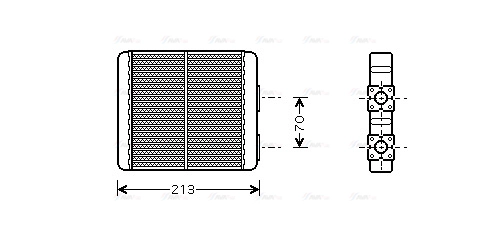 Heat Exchanger, interior heating (DN6226)