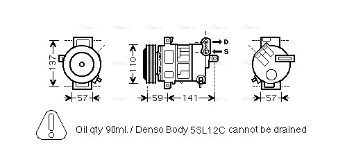 Compressor, air conditioning (FTK333)