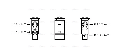 Expansion Valve, air conditioning (AL1094)