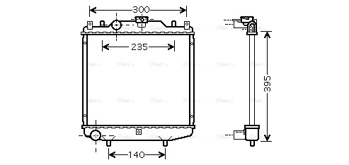 Radiator, engine cooling (SZ2028)