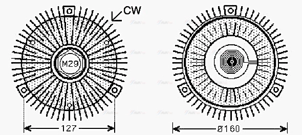Clutch, radiator fan (MSC421)
