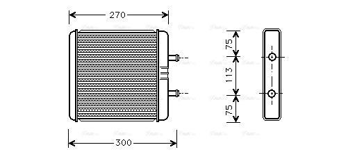 Heat Exchanger, interior heating (IV6048)