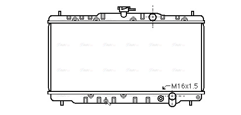 Radiator, engine cooling (HD2054)