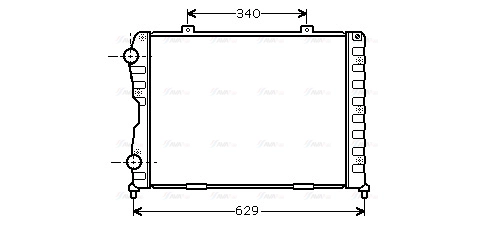 Radiator, engine cooling (ALA2089)