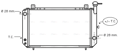 Radiator, engine cooling (DN2052)