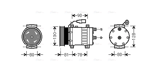 Compressor, air conditioning (AUK202)