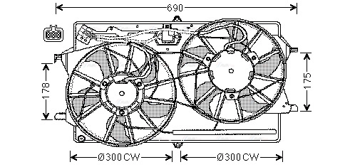 Fan, engine cooling (FD7505)