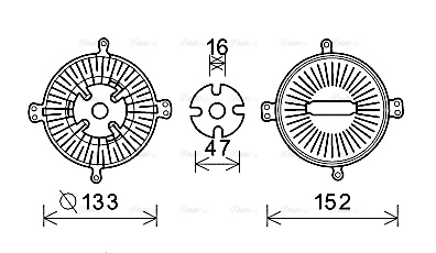 Clutch, radiator fan (MSC496)