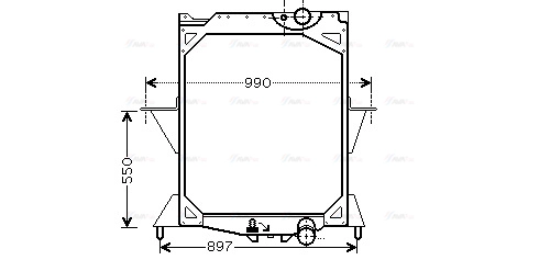 Radiator, engine cooling (VL2042)
