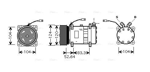 Compressor, air conditioning (ALK095)