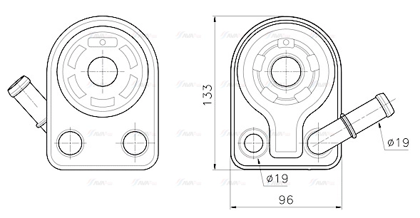 Oil Cooler, engine oil (FD3701)