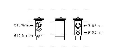 Expansion Valve, air conditioning (TO1672)