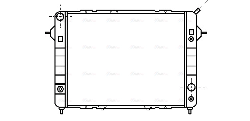 Radiator, engine cooling (OL2090)