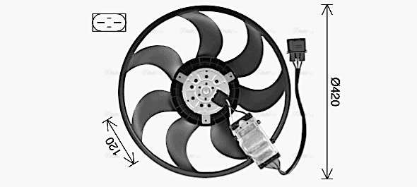 Fan, engine cooling (AI7530)