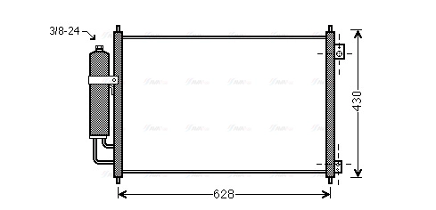 Condenser, air conditioning (DN5328D)