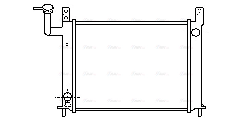 Radiator, engine cooling (DN2081)