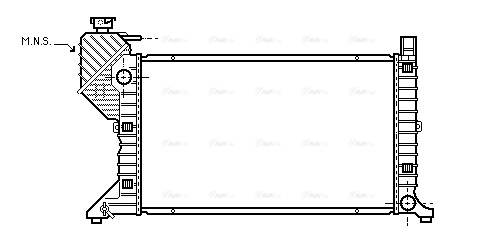 Radiator, engine cooling (MSA2183)