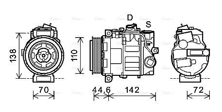 Compressor, air conditioning (MSK611)