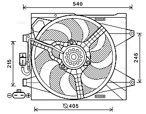 Fan, engine cooling (FT7582)
