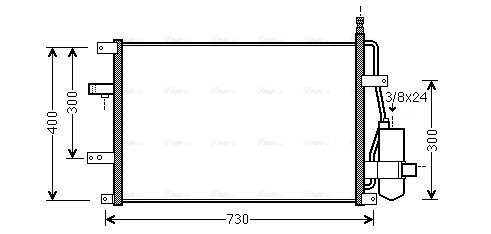 Condenser, air conditioning (VO5107D)