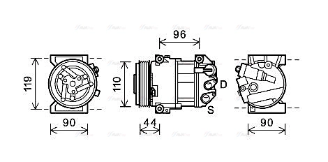 Compressor, air conditioning (ALAK125)